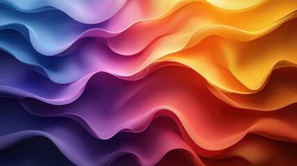 Obraz premium Vibrant Gradient Stripes, a dynamic display of colorful abstract patterns flowing seamlessly across a rich background, evoking energy and movement