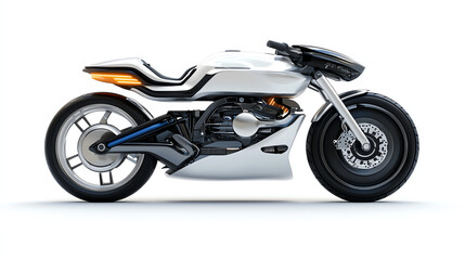 Fototapeta premium Futuristic motorcycle design a vision of innovative engineering and aesthetics in transportation
