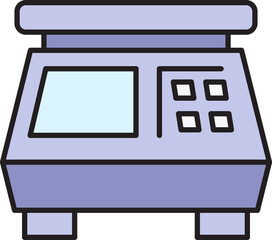 Electronic Kitchen Scale Icon