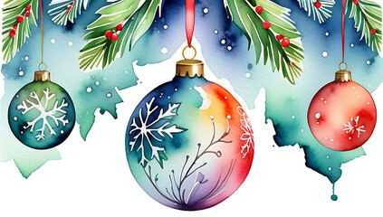 beautiful handmade christmas bulb watercolor illustration xmas ball design features unique textures colors