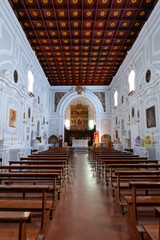 Fototapeta premium Interior of a church in Senise, a village in Basilicata in Italy.