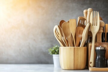 Cooking utensils from around the world displayed.