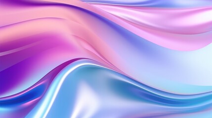 Multicolored abstract background as shiny glossy shimmering liquid, silk, textile blue and pink, 3d. Background, wallpaper.