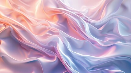 Obraz premium Elegant abstract background with wavy lines on light backdrop showcasing light and shadow play