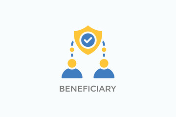 Beneficiary Vector Icon Or Logo Illustration