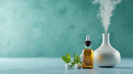 Obraz premium Exploring the benefits of essential oils and aromatherapy for wellness and relaxation