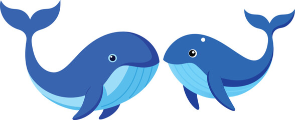 pair of blue whale