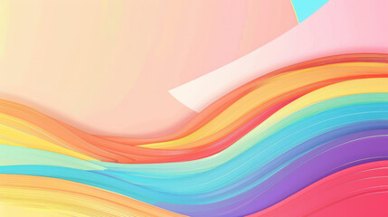 Rainbow Abstraction Wallpaper