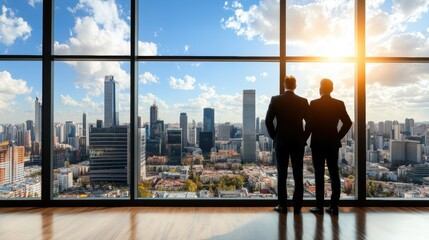 Fototapeta premium Professional Leadership Coaching in Urban Setting