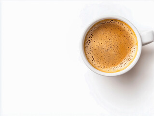 Fototapeta premium Black coffee in cup isolated on white background 