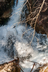 Obraz premium Rushing stream in Tatra Mountains in Poland 