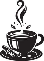 Hot chocolate cup vector illustration