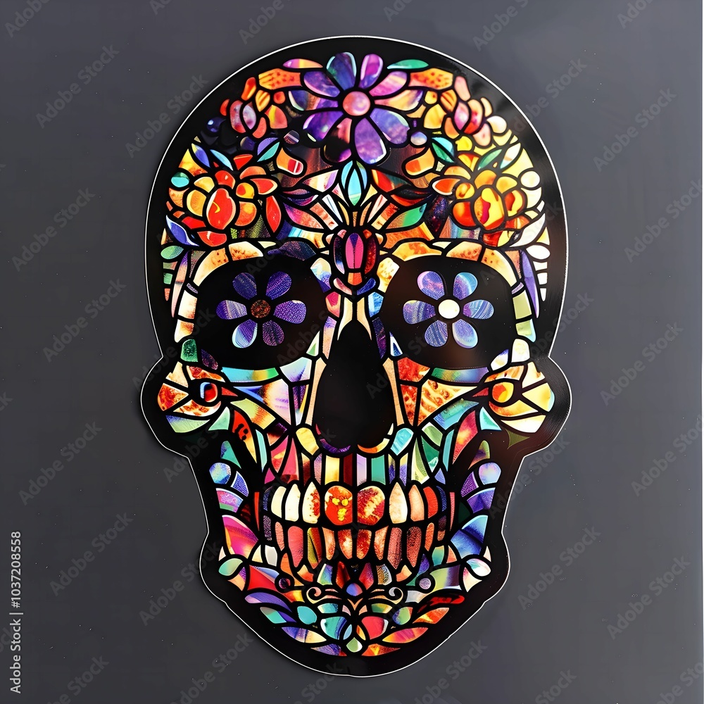 Wall mural Sugar Skull Sticker