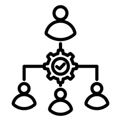 Delegate Outline Icon