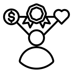 Prosperity Outline Icon