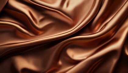 Fototapeta premium Beautiful Luxury Coffee Beans on Brown Silk with Soft Lighting