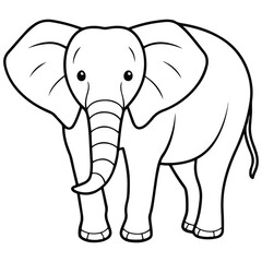 Obraz premium elephant cartoon illustration