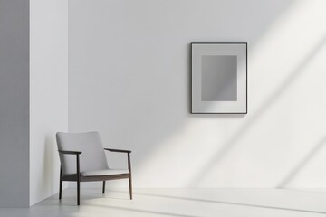 Elegant contemporary art exhibit poster design for modern interiors.