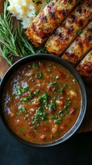 Delicious homemade gravy sauce.