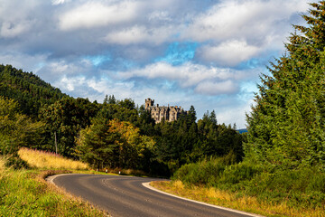 Carbisdale Castle from the A836, scotland
