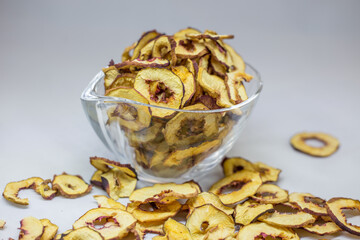 organic nectar chips  in glass bowl