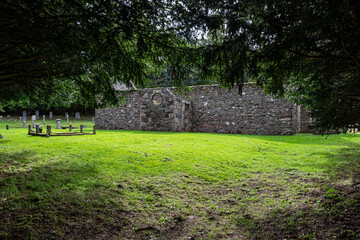 Church and Grave of Seath Mor Sgorfhiachlach, Cairngorms Scotland