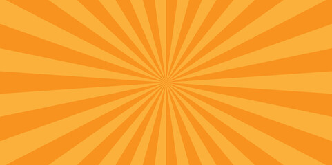 Vector sunburst retro orange vector backdrop starburst vintage backdrop background. abstract beam flare banner, cartoon, template geometric creative design.	
