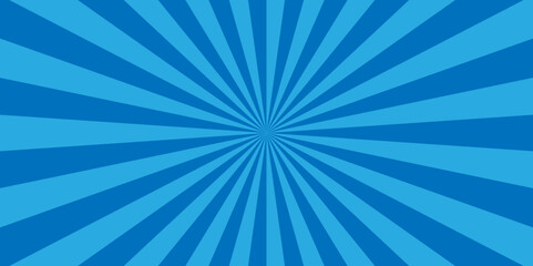 Vector sunburst retro blue vector backdrop starburst vintage backdrop background. abstract beam flare banner, cartoon, template geometric creative design.	
