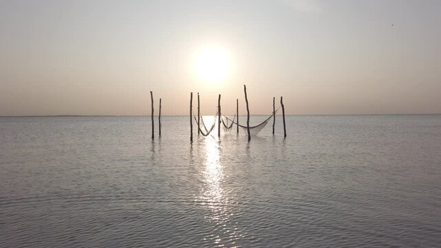 Holbox island in Caribbean sea of Mexico