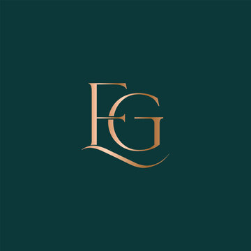 EG logo design. Vector illustration.