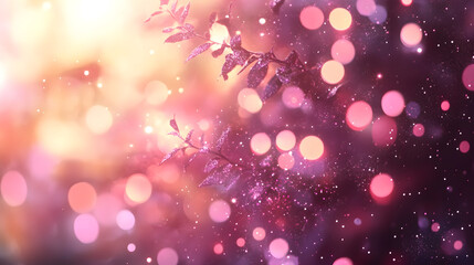 Pink glitter light astronomy outdoors.