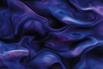 Obraz premium Swirling abstract design in deep blue and purple tones resembling flowing fabric