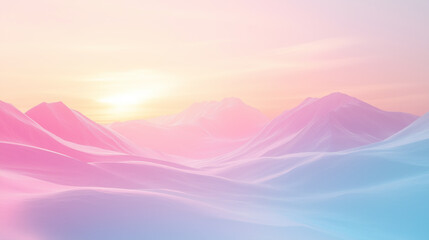 Abstract background smooth and clean gradient transitioning from soft pastels to neutral tones as pastel landscape in pastel pink  orange purple tones