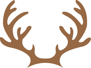 Christmas reindeer clip art design on plain white transparent isolated background for card, shirt, hoodie, sweatshirt, apparel, card, tag, mug, icon, poster or badge