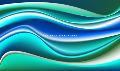 Futuristic Blue Wave Vector Design: Dynamic Motion Illustration for Business Wallpaper and Abstract Backdrops