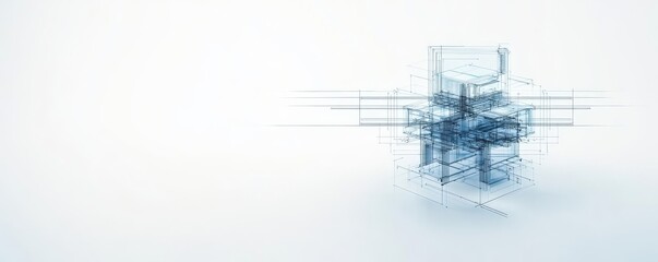 Minimalistic circuit schematics on white background, clean lines, isolated components, perfect symmetry   suitable for engineering diagrams and tech manuals