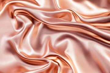 Obraz premium A close-up of rose gold metal texture, with a smooth surface and light reflections, in high resolution and detailed texture