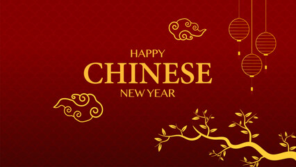 Naklejka premium Chinese new year, year of the snake banner template design.Happy Chinese new year 2025 vector design background. 
