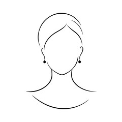A vector silhouette image icon with a white background