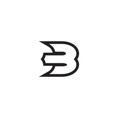 Batman B Logo with Bold, Abstract Design