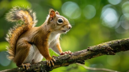 Obraz premium Squirrel on Branch