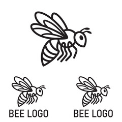Honey bee line art vector . bee silhouette, bee logo, bee icon, bee vector, bee silhouette logo, bee carton vector