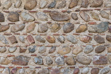 Texte de mur en pierre