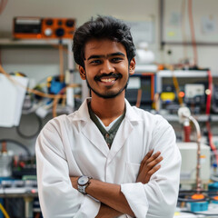 Fototapeta premium electronic engineer college student