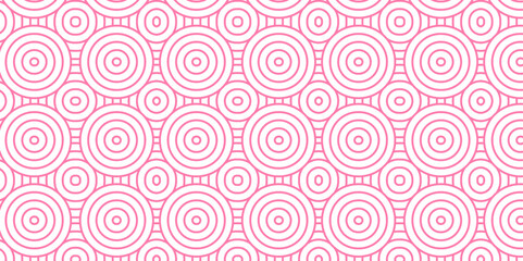 Abstract seamless pink pattern with circles fabric curl overlapping fabric simple geometric overlapping texture. Vector pink overlap stylish texture. Repeating geometric tiles. 