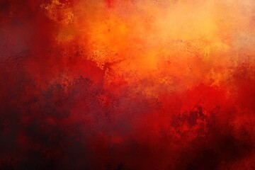 Obraz premium Abstract red and orange background, dark brown background, blurred, grunge texture