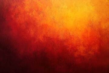 Obraz premium A background with a rich red gradient, showcasing the warm glow of an orange sun in sunset hues