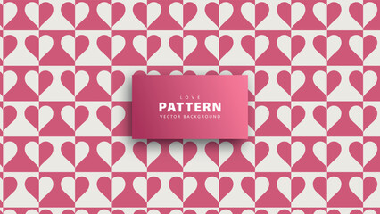 Love pattern vector background template