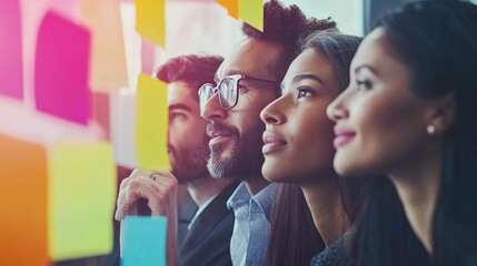 Obraz premium Diverse People Engaged in Creative Collaboration