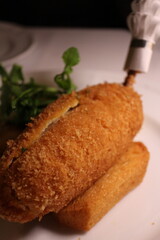 Ukrainian cuisine: chicken Kiev (fried)